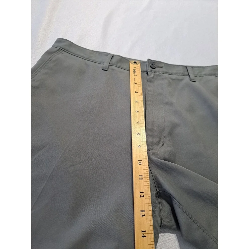 PGA Tour Mens Gray Flat Front Golf Shorts Performance Activewear Size 36